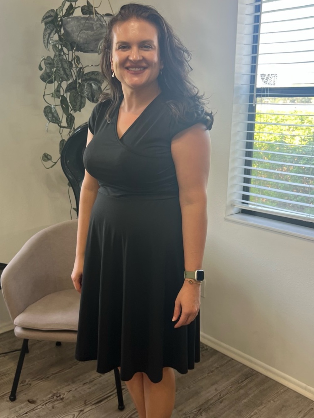 Chic Black Midi Dress
